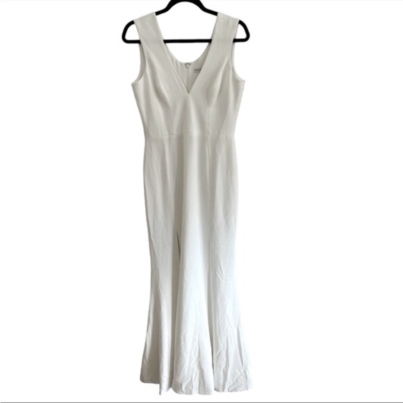 Dress the Population Sandra Gown dress maxi white wedding size medium - Picture 6 of 12